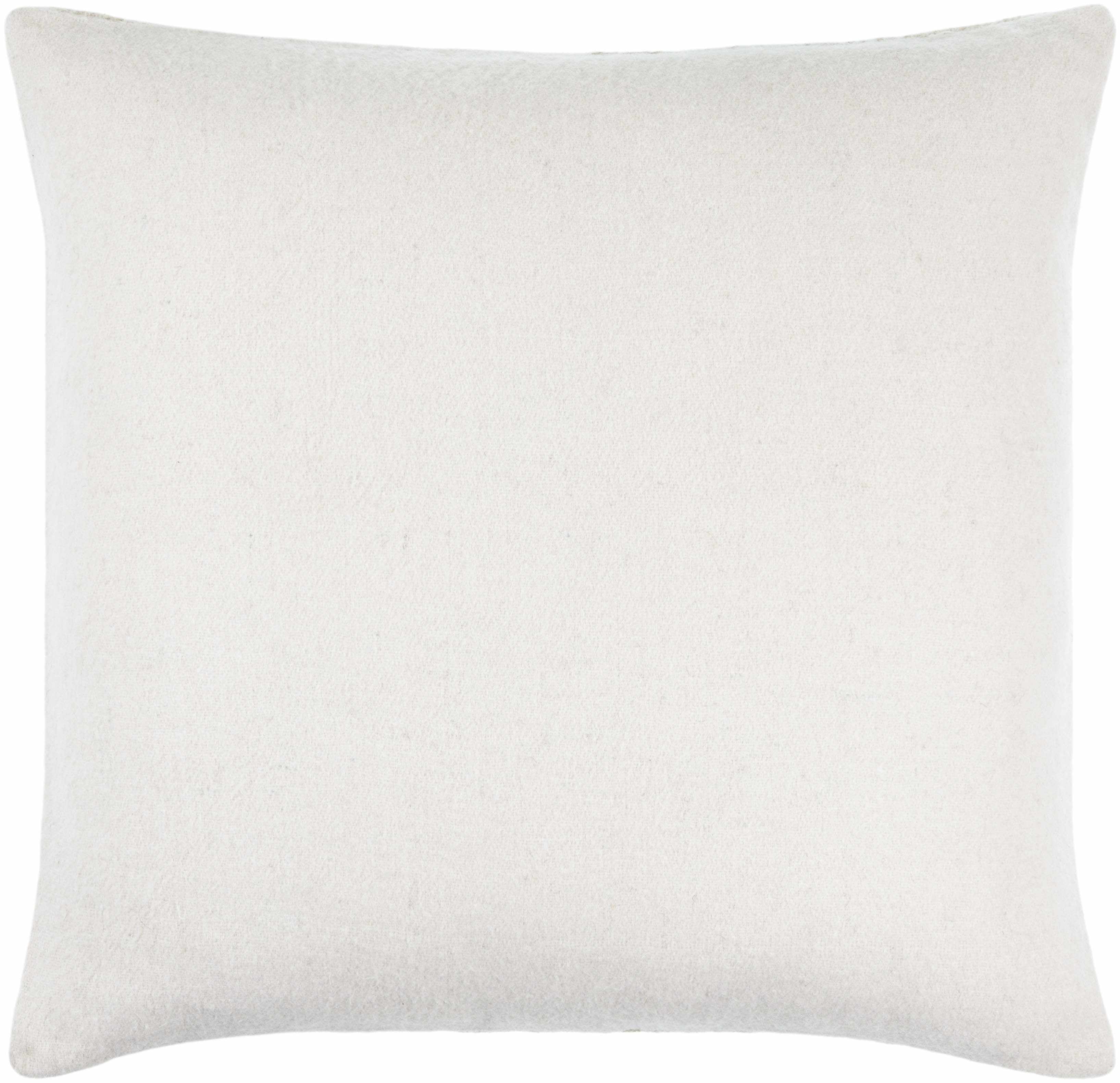 Tibor Beige Striped Wool Accent Pillow-1