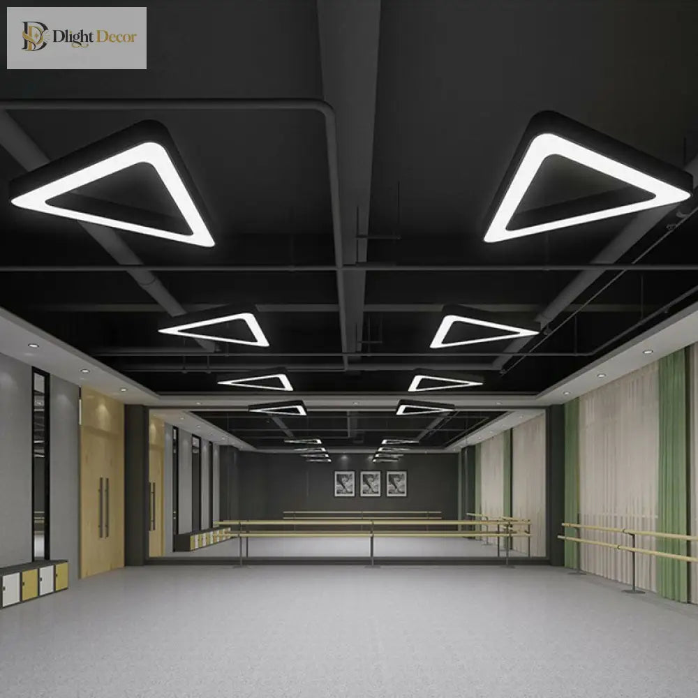 Triangular LED Acrylic Chandelier | Dining Room Lighting