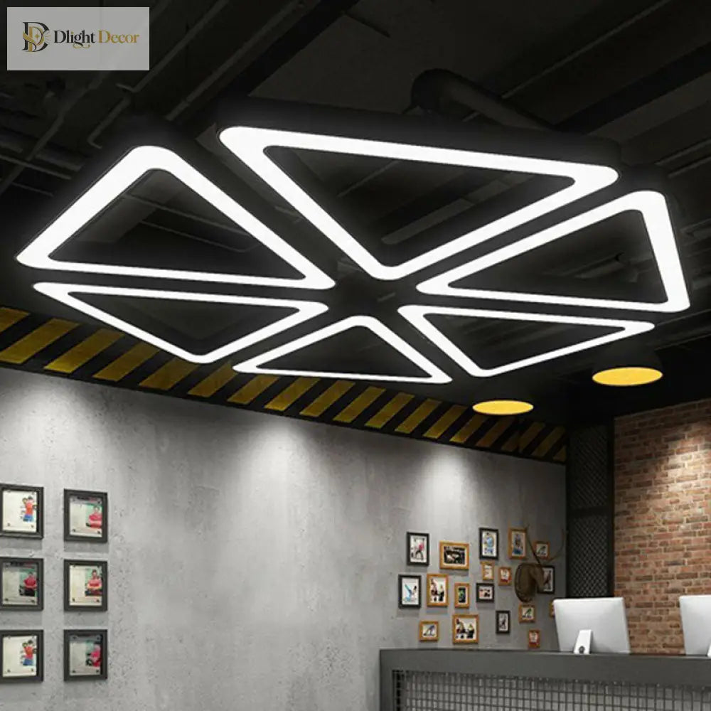 Triangular LED Acrylic Chandelier | Dining Room Lighting