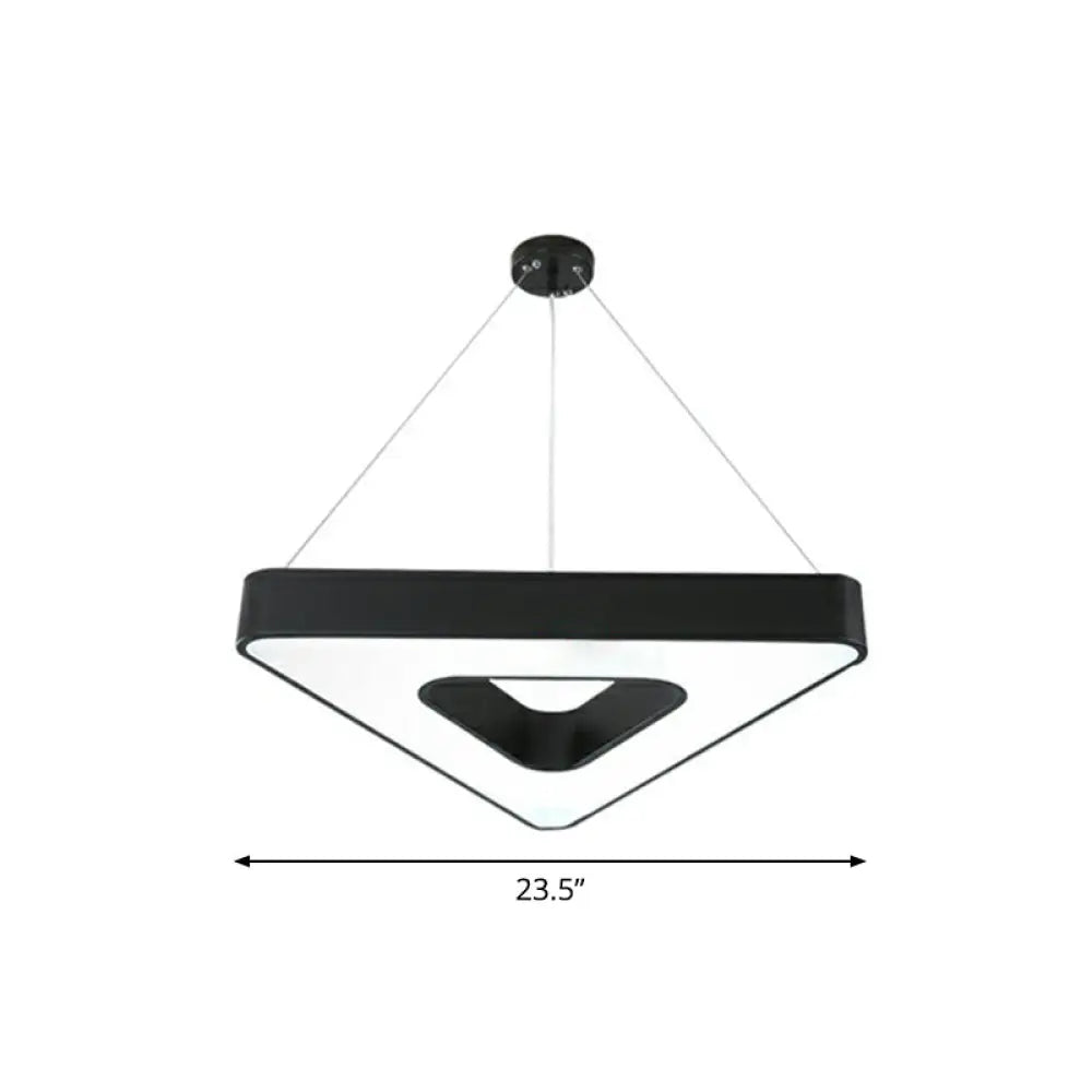 Triangular LED Acrylic Chandelier | Dining Room Lighting