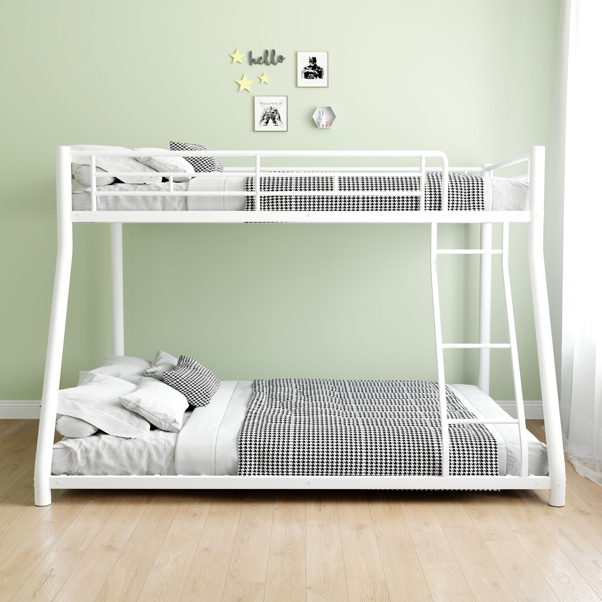 Twin Over Full Wood Bunk Bed with Storage Staircase and Drawers | Just Better Bunk Beds