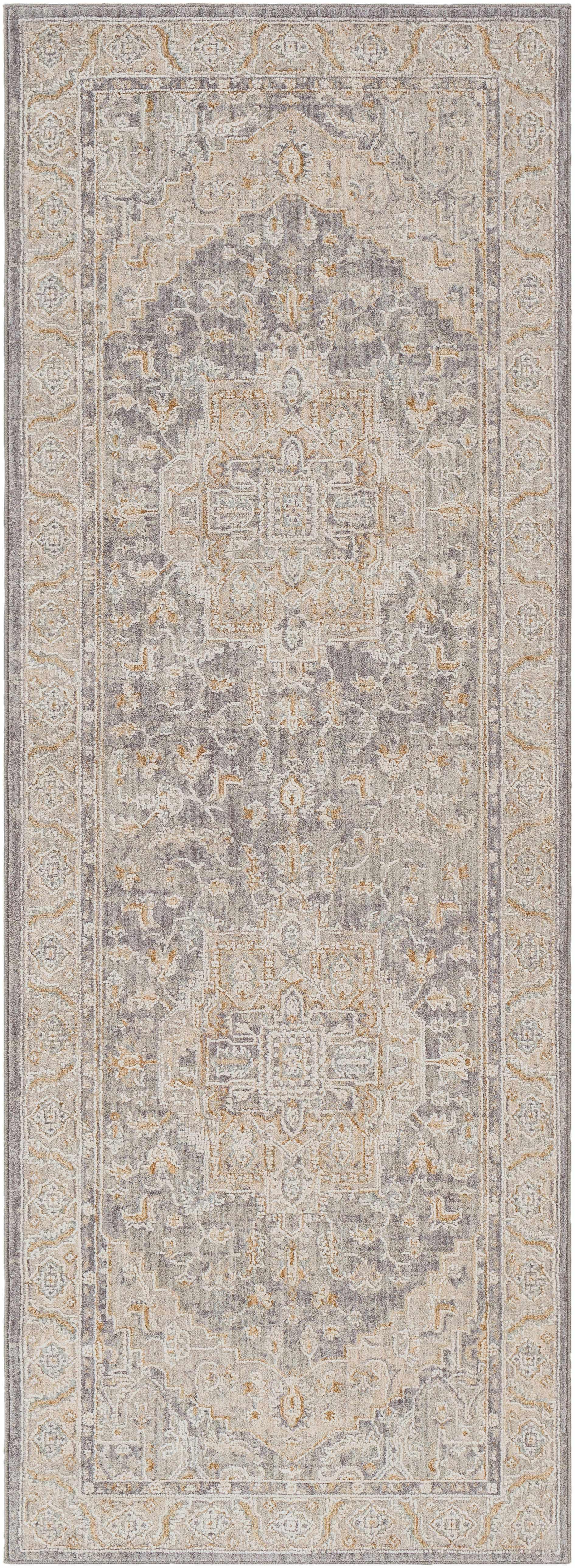 Ulubey Distressed Gray Area Rug - PRHOMZ