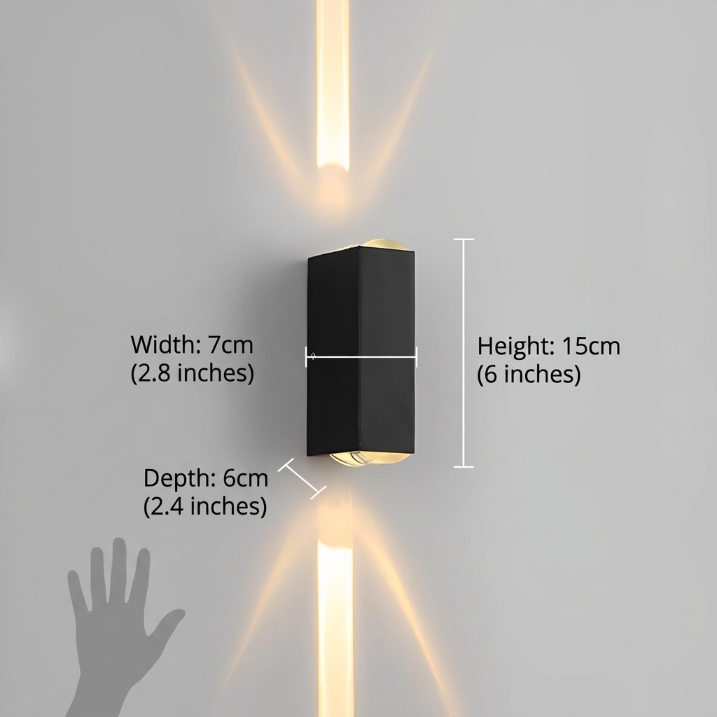 Modern LED Wall Light IP65 Up Down Aluminum Sconce