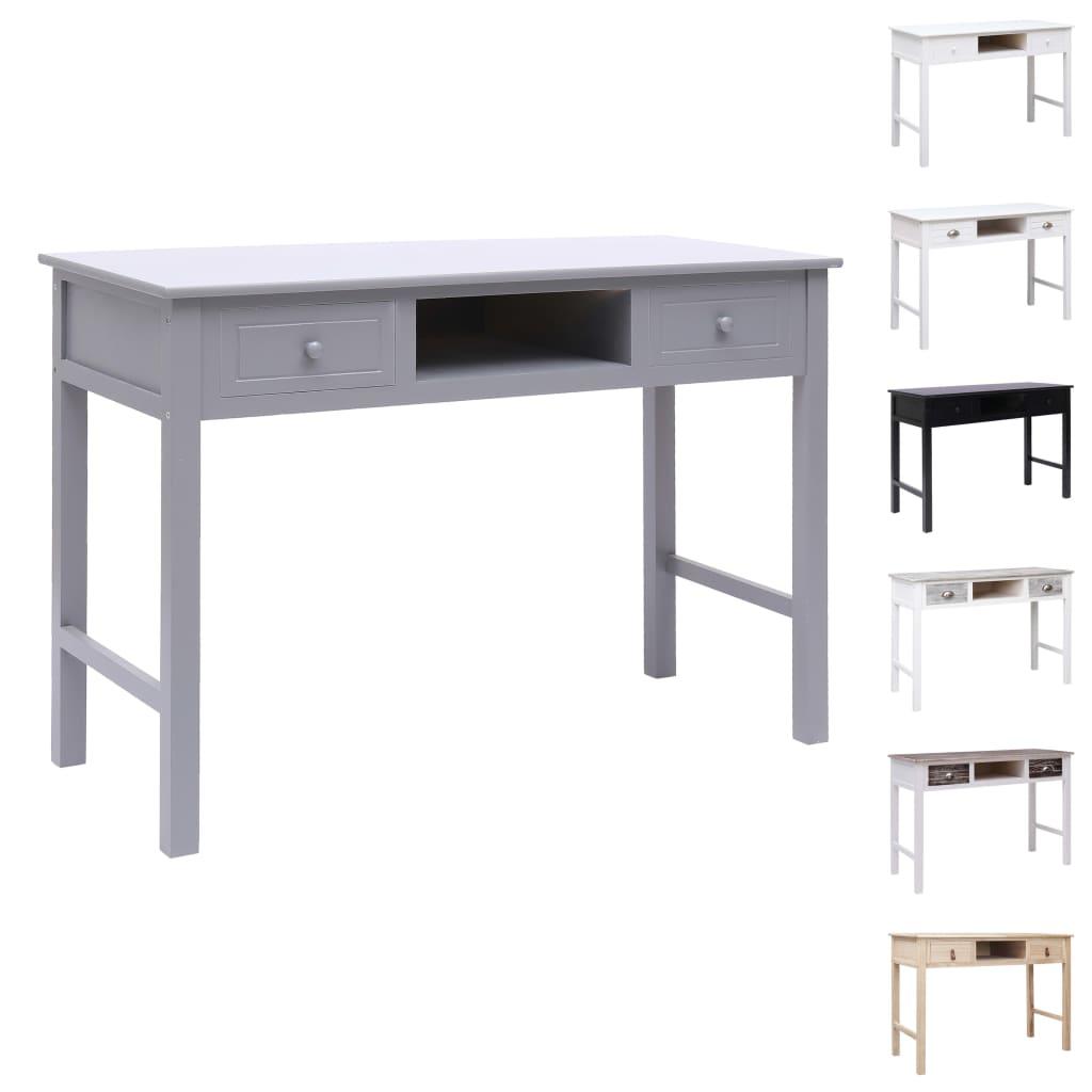 vidaXL Writing Desk Computer Desk Laptop Table Home Office Workstation Wood - PRHOMZ