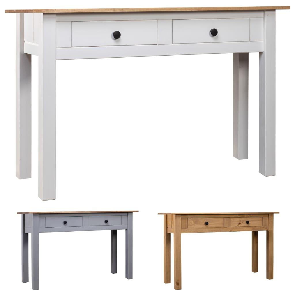 vidaXL Console Table Entryway Table Side Table Solid Pine Wood Panama Range - PRHOMZ