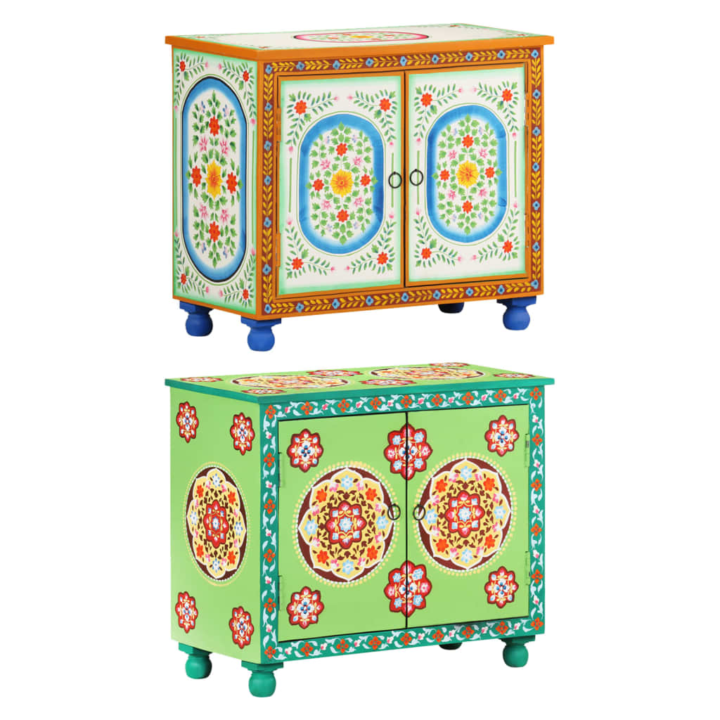 vidaXL Cabinet Storage Chest for Home Dining Room Hallway Solid Wood Mango-5