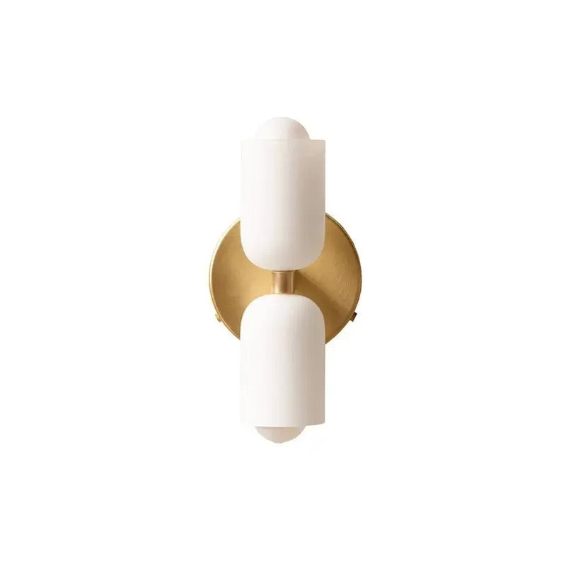 Colorful Modern Wall Sconce with Hand-Blown Glass Shade