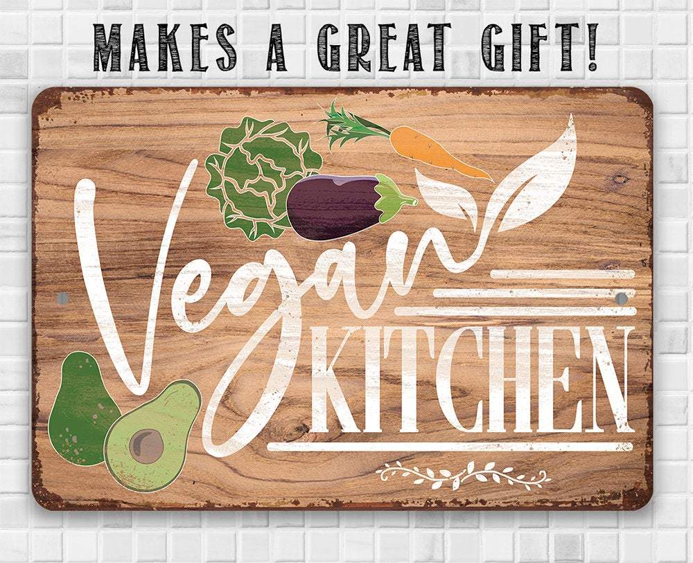 Vegan Kitchen - Metal Sign