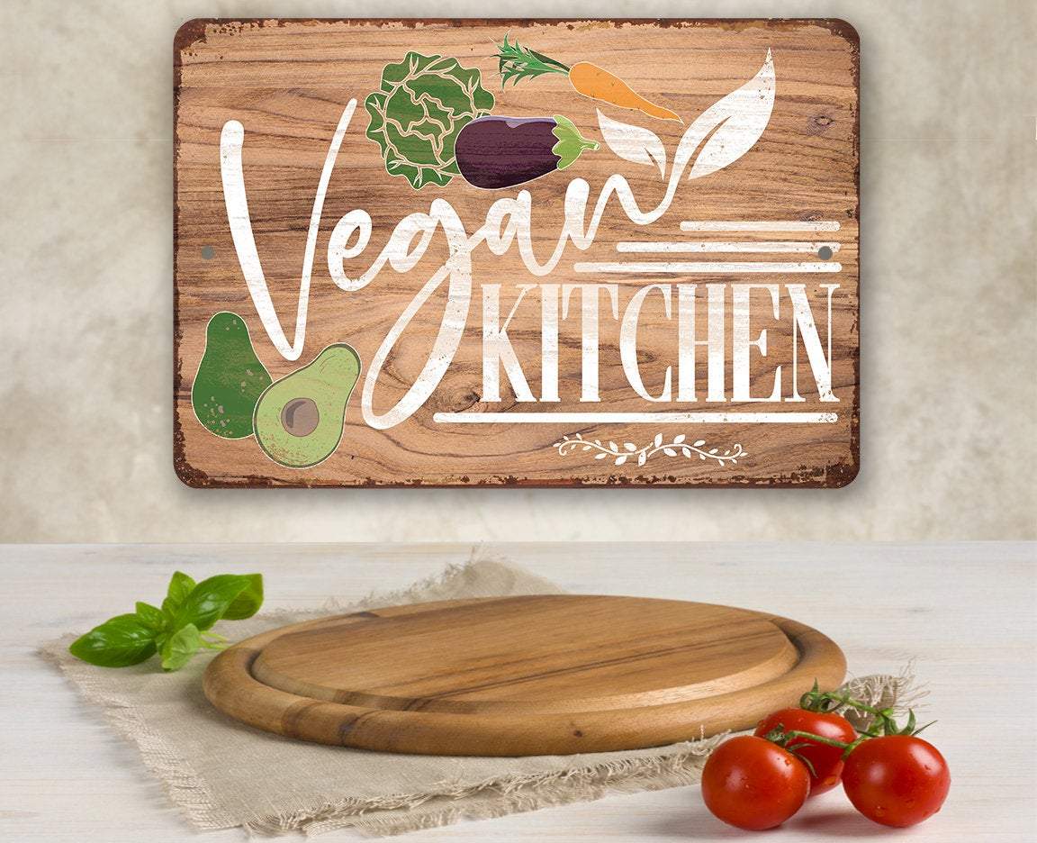 Vegan Kitchen - Metal Sign