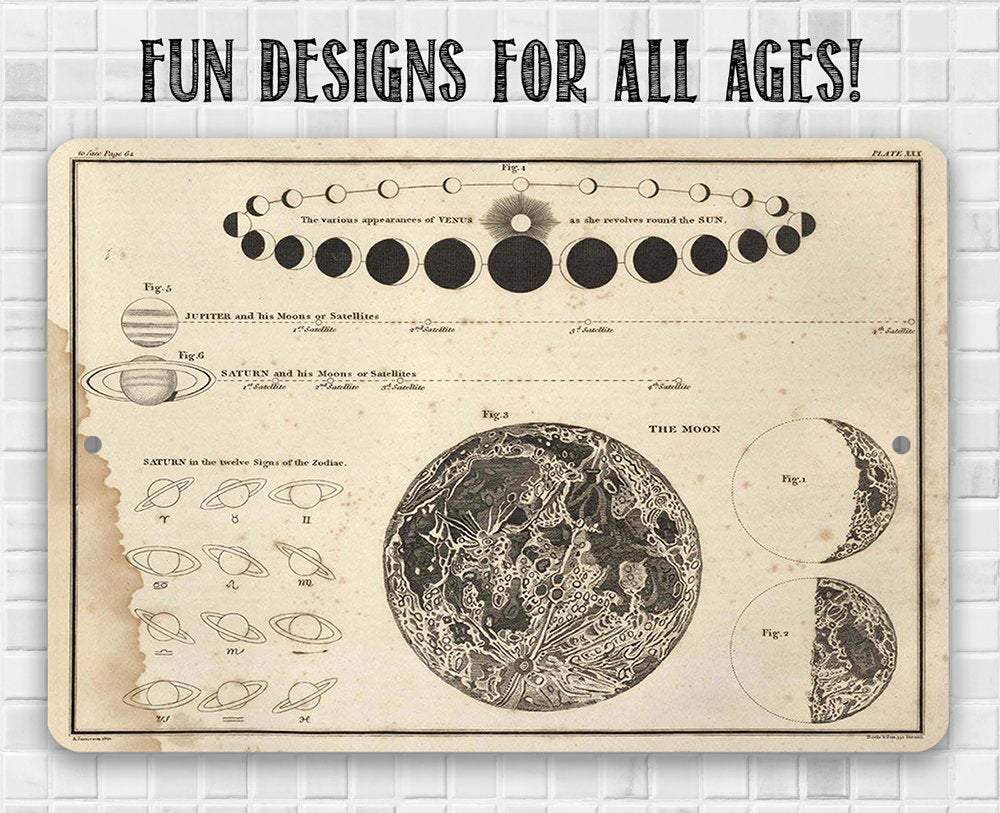 Venus Around The Sun - Metal Sign