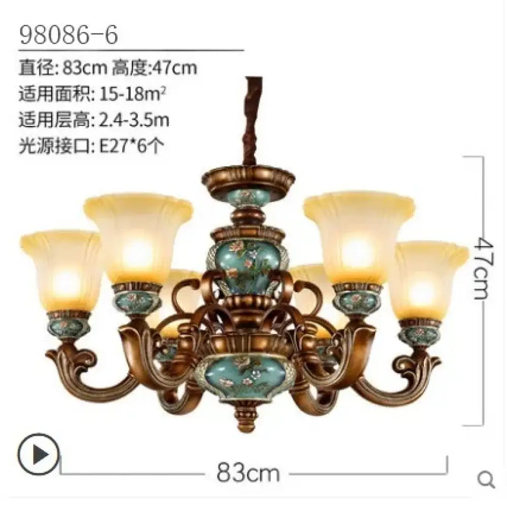 Vintage European Chandelier | Dining Room Home Lighting