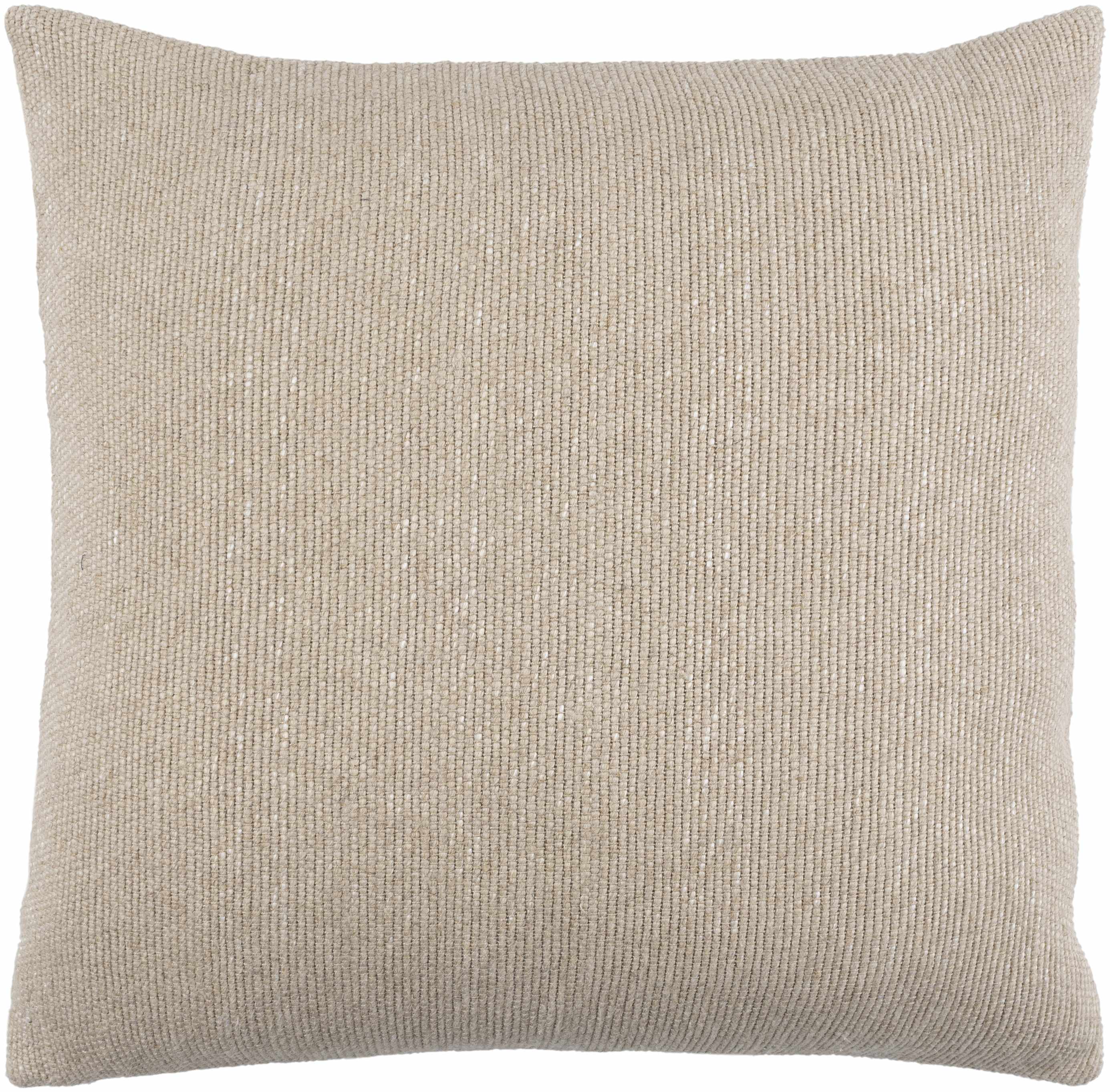 Evan Oatmeal Square Throw Pillow-0