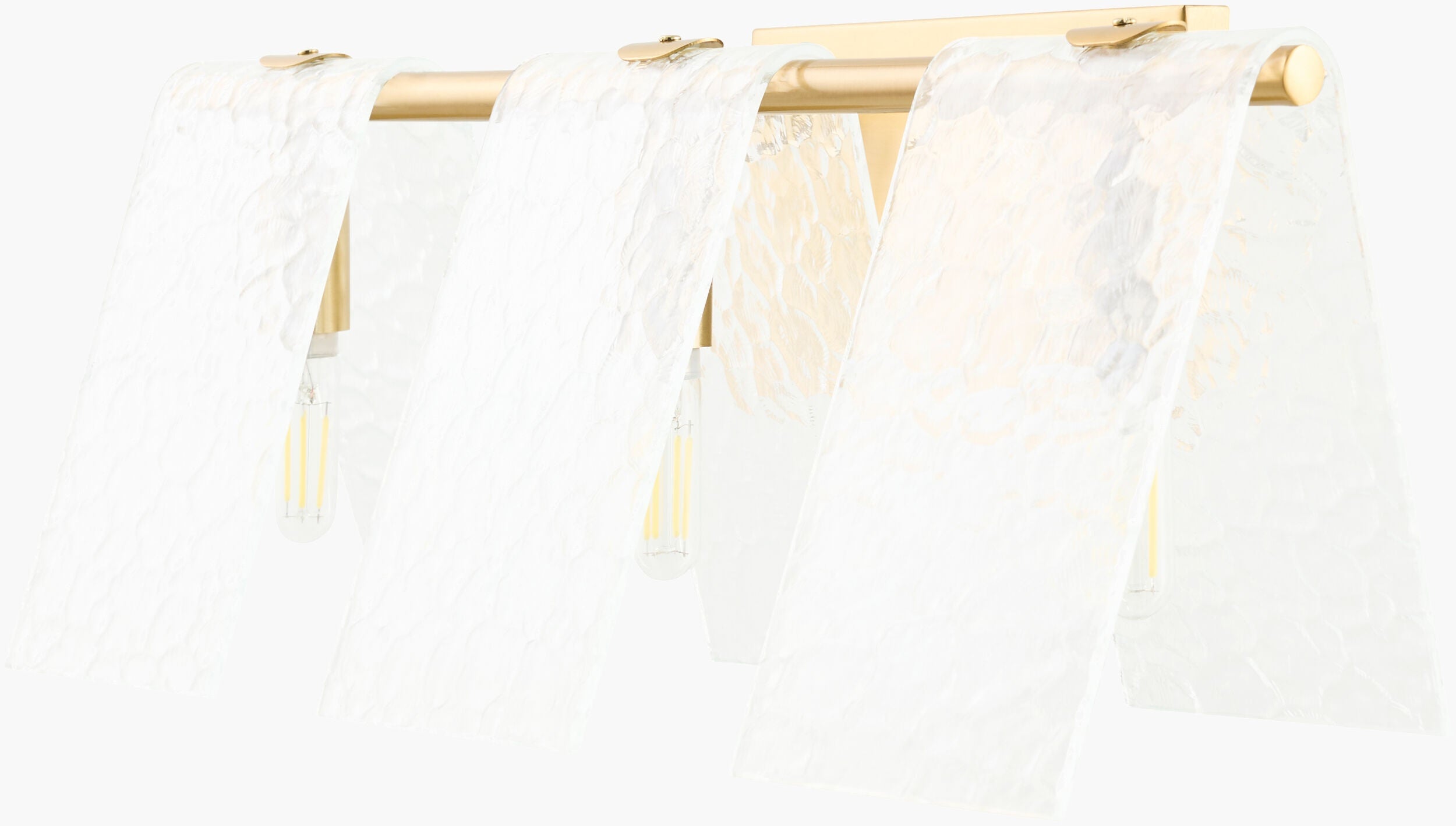 Soft White Modern Wall Sconce with glass details for hallway or bedroom lighting-0