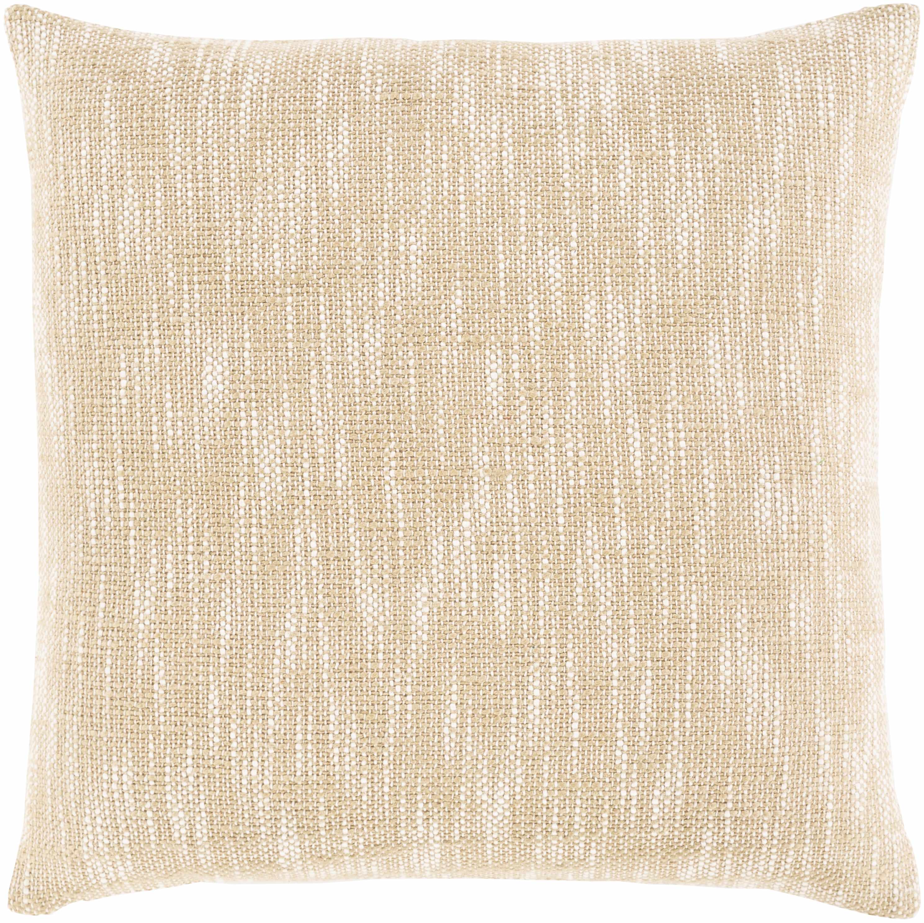 Wansford Oatmeal Square Throw Pillow - Clearance-0