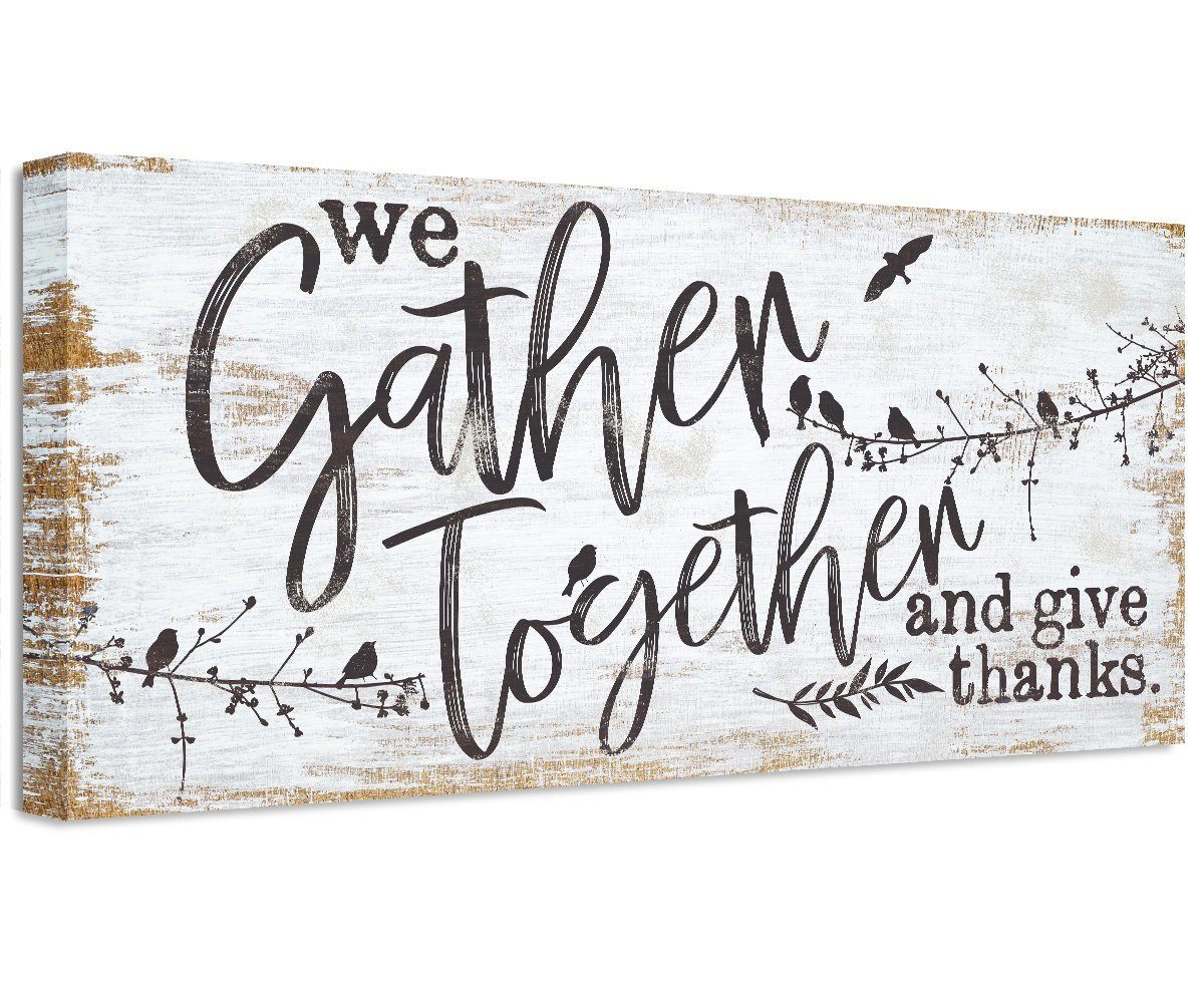 We Gather Together and Give Thanks - Canvas