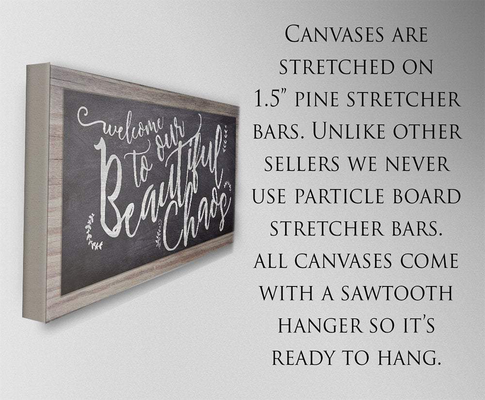 Welcome To Chaos - Canvas