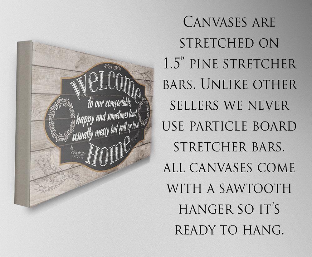 Welcome To Our Happy - Canvas