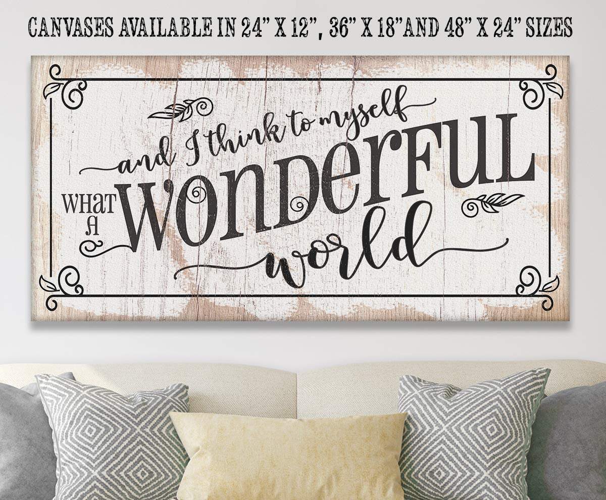What a Wonderful World - Canvas