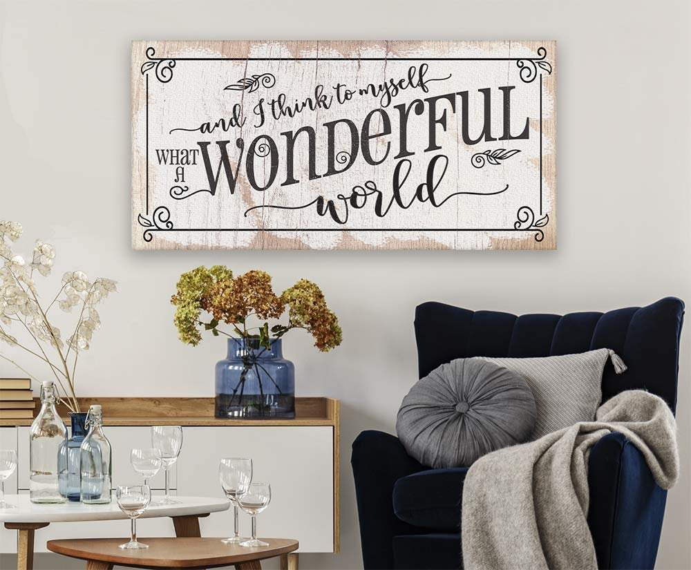 What a Wonderful World - Canvas