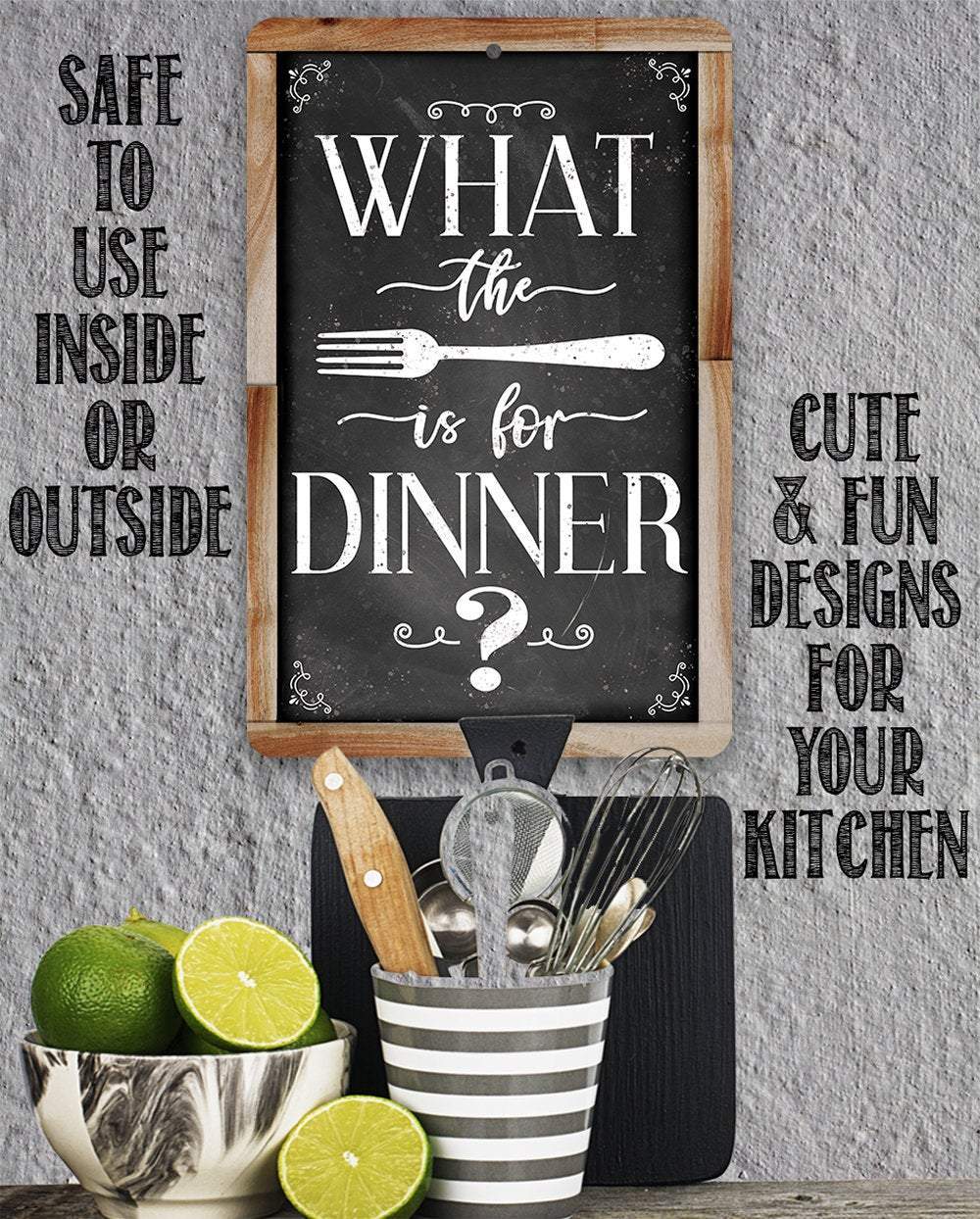 What The Fork - Metal Sign