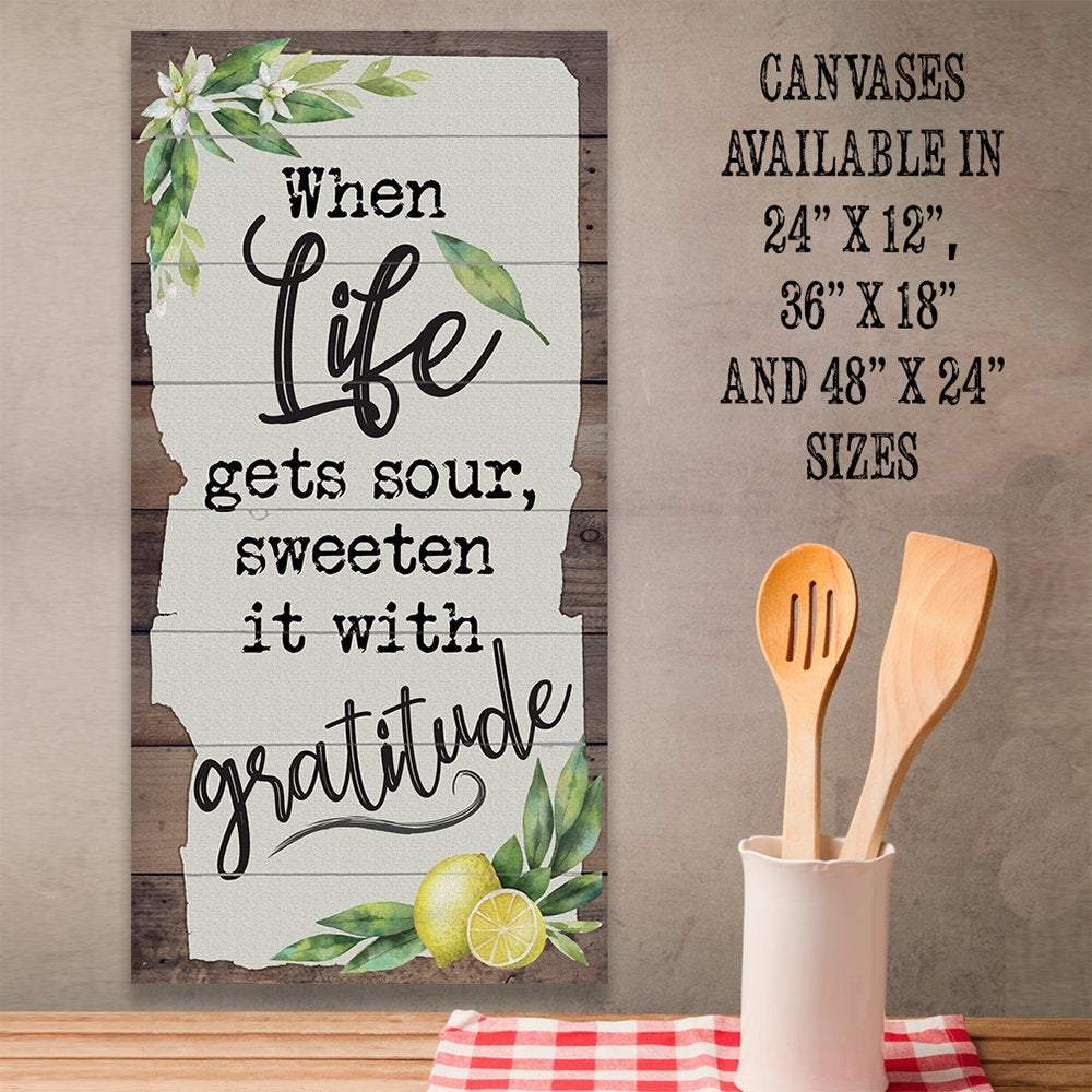 When Life Gets Sour - Canvas