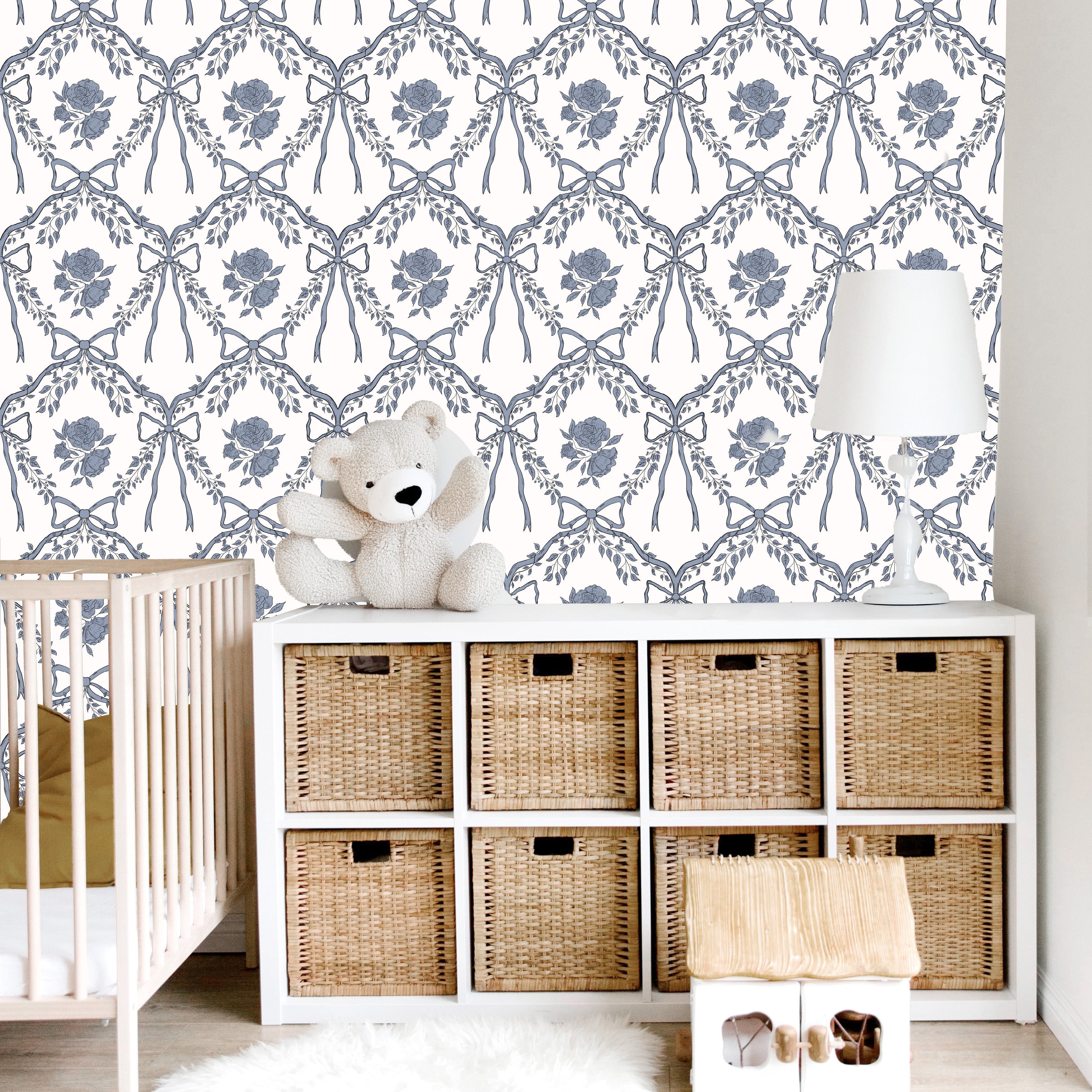 Lysa Wallpaper by Painted Hawk Design