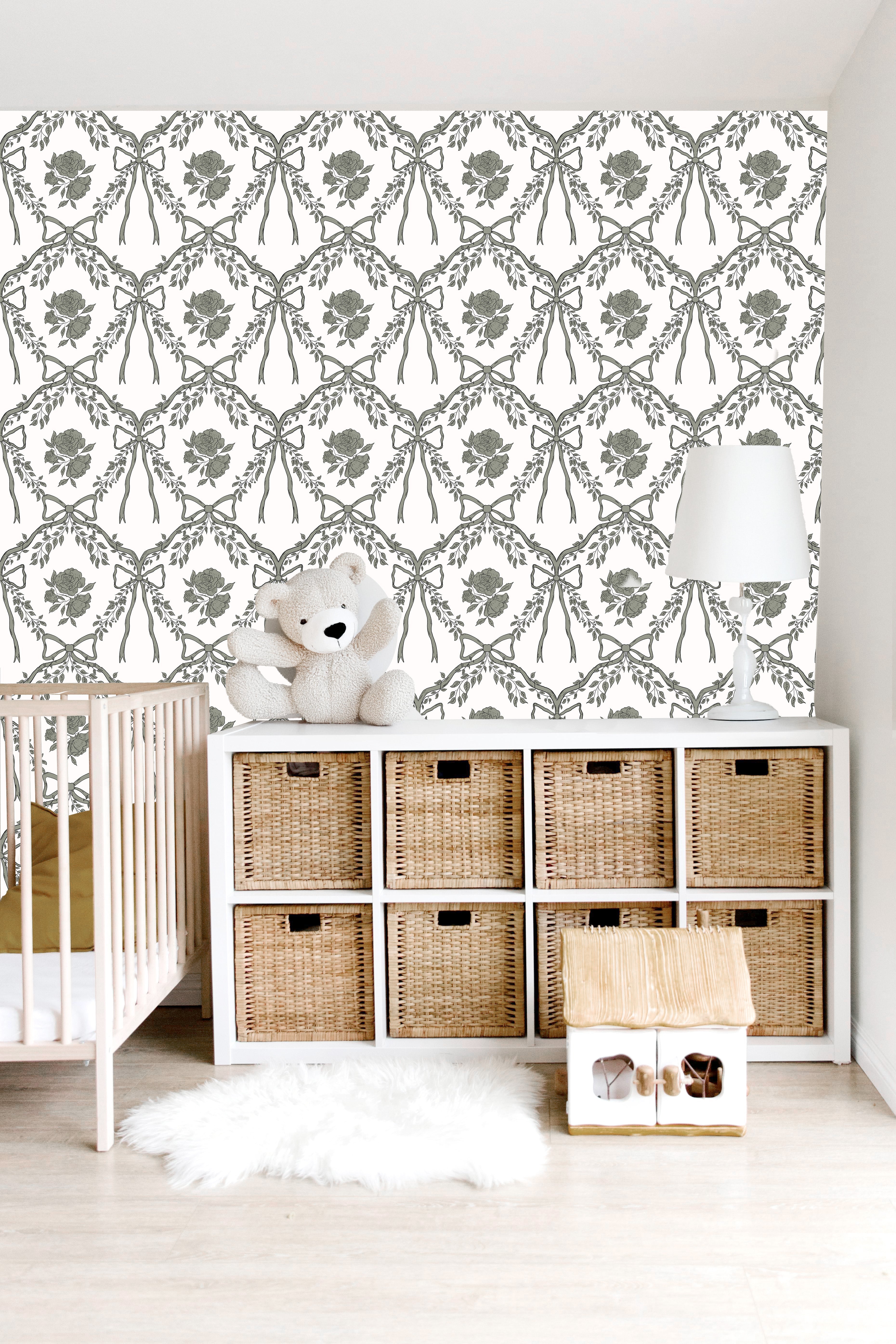 Lysa Wallpaper by Painted Hawk Design