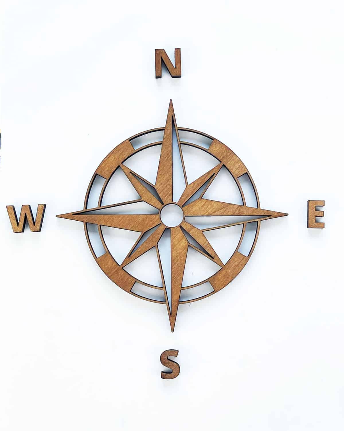 Wind rose on the wall art - PRHOMZ
