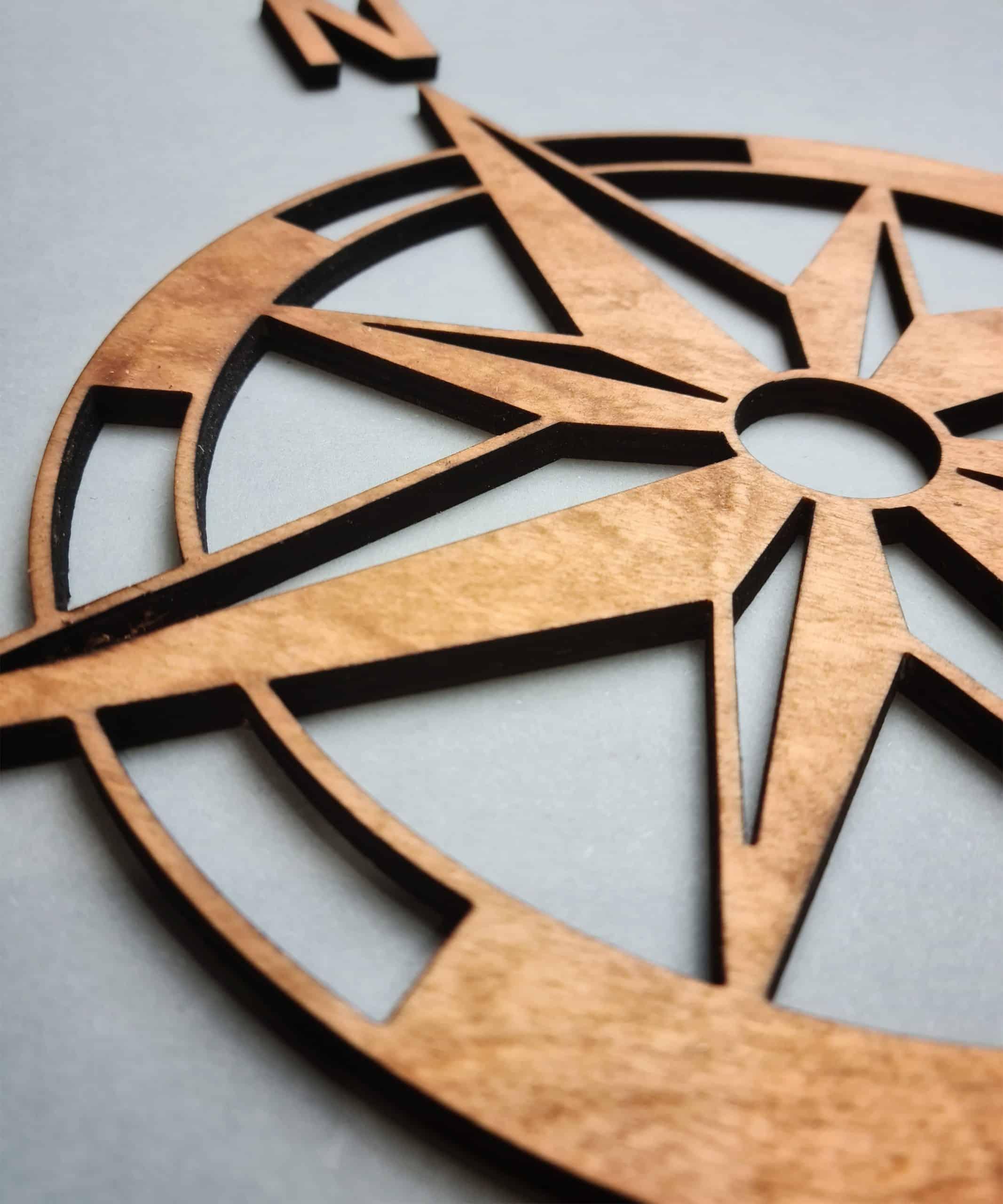 Wind rose on the wall art - PRHOMZ