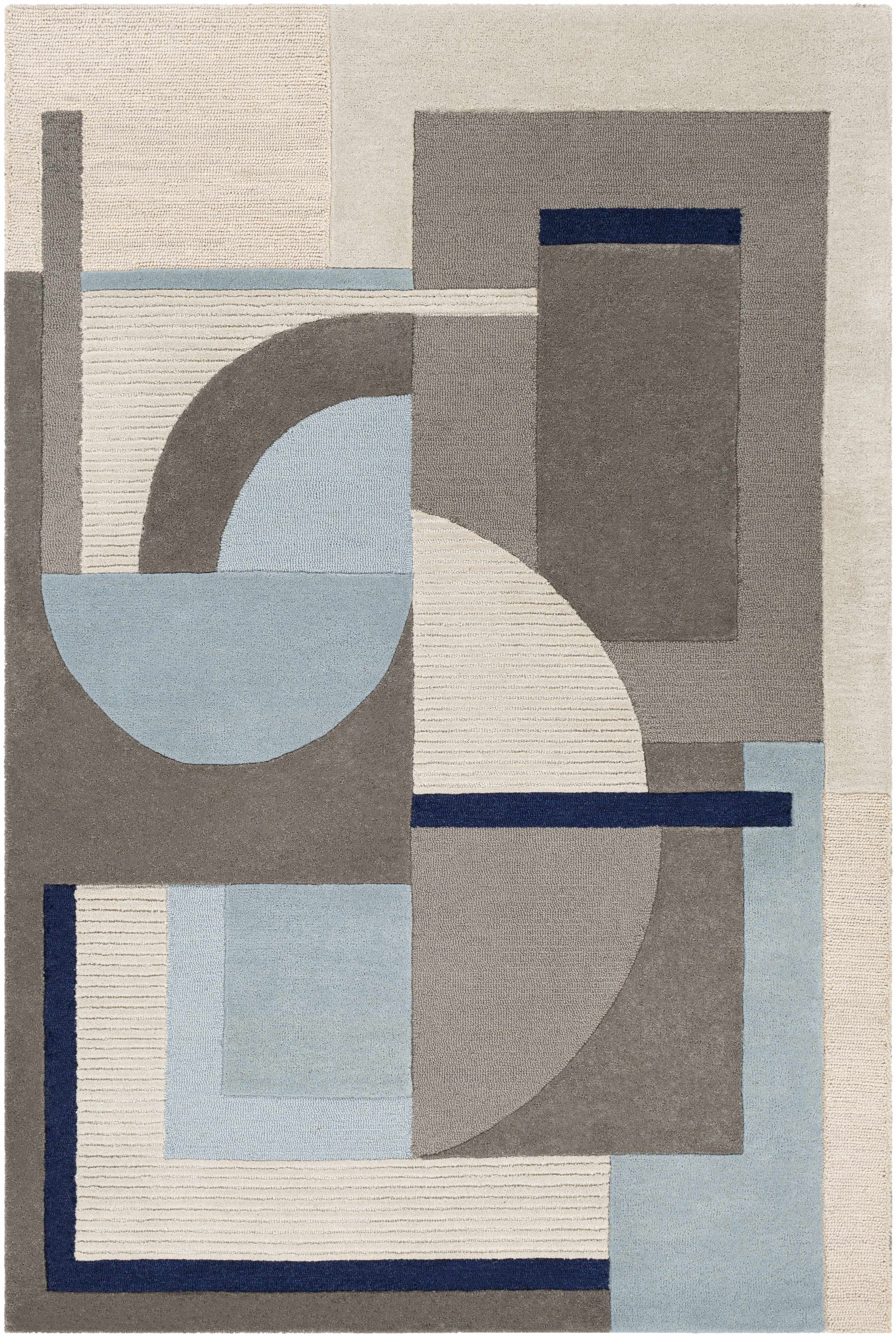 Wingrave Modern Wool Carpet Area Rug - Clearance-1
