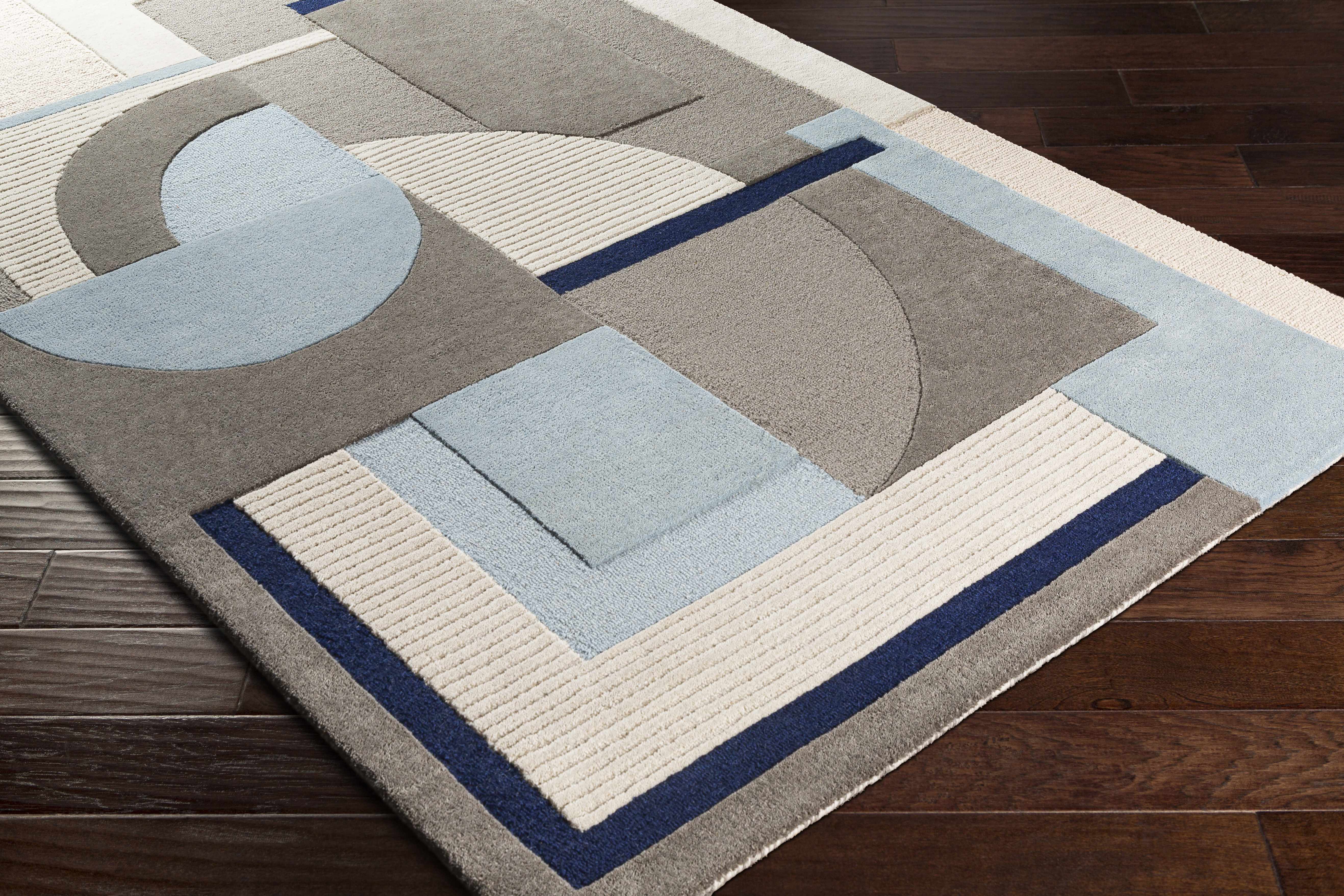 Wingrave Modern Wool Carpet Area Rug - Clearance-2