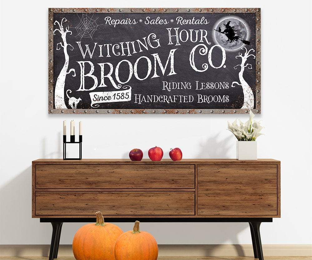 Witching Hour Broom - Canvas