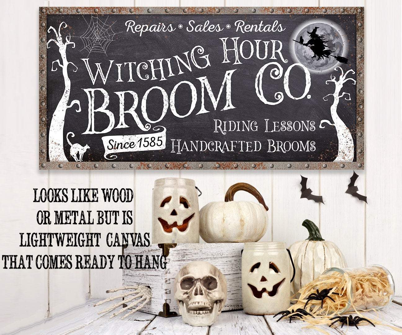 Witching Hour Broom - Canvas