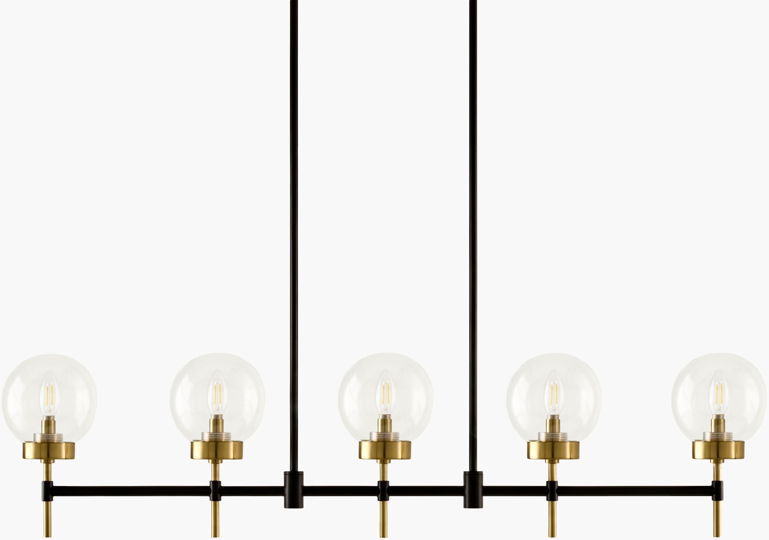 Tan Rustic Chandelier with glass details for dining or living rooms-0