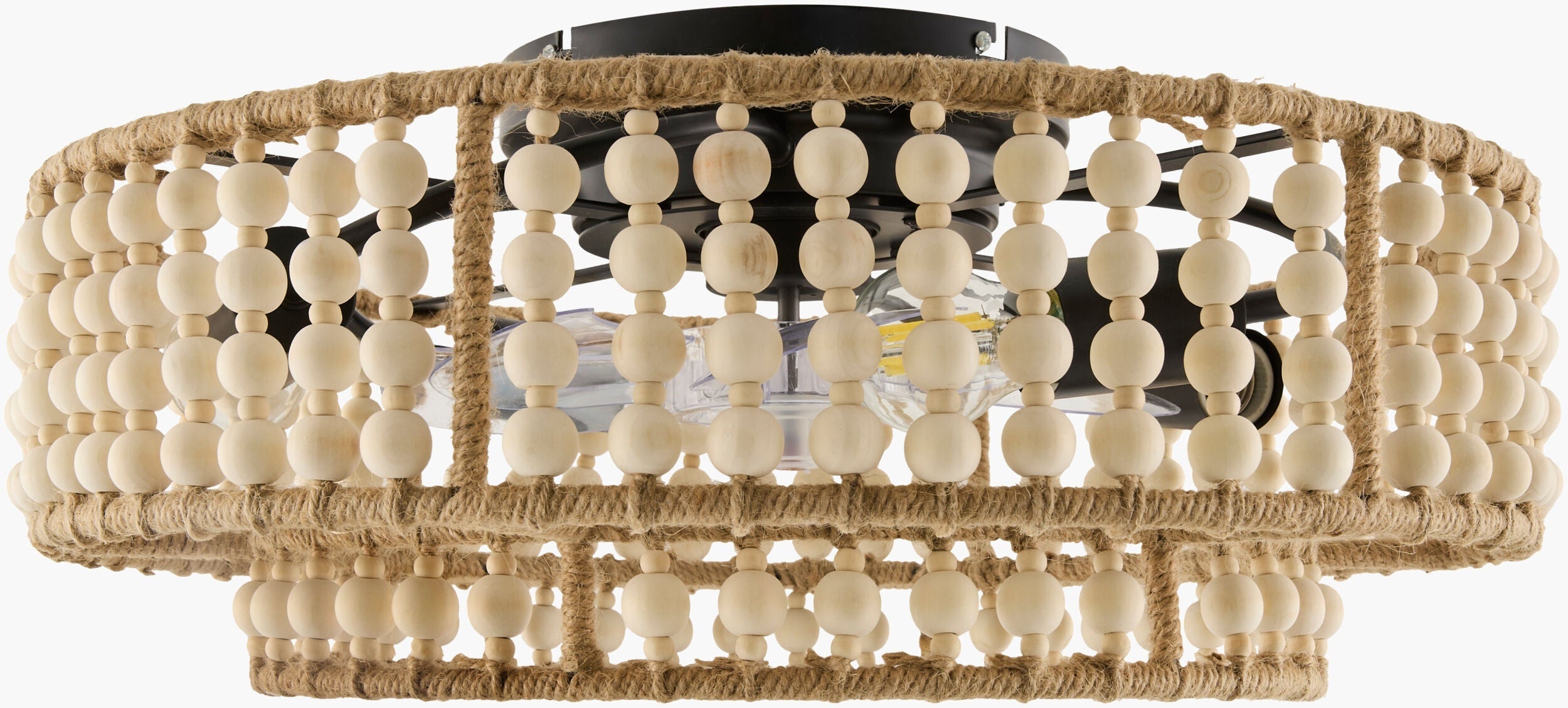 Soft Orange Coastal Chandelier for dining or living rooms-0