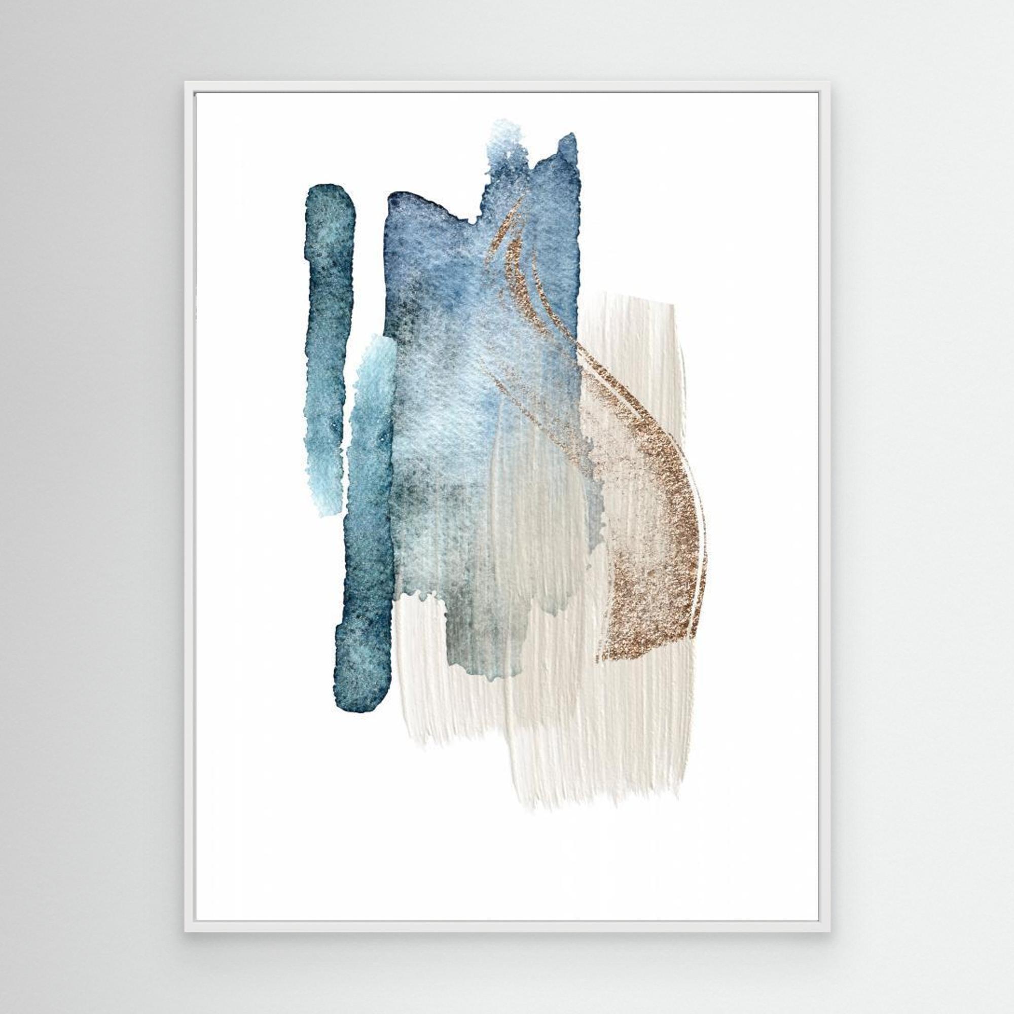 Atlantic Blue Abstract-2 by Sally Ann Moss