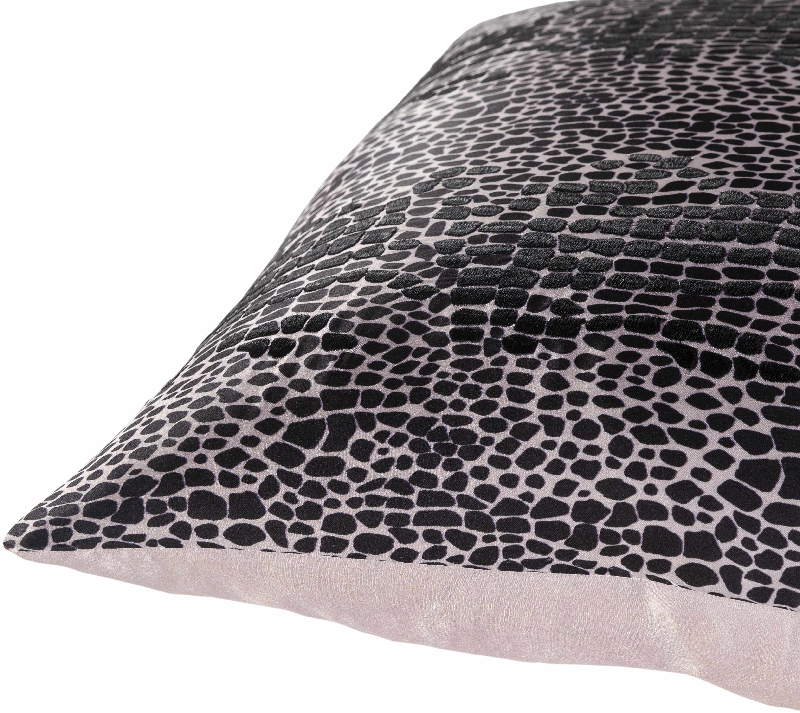 Yakuplu Black & White Mosaic Square Throw Pillow - Clearance-1