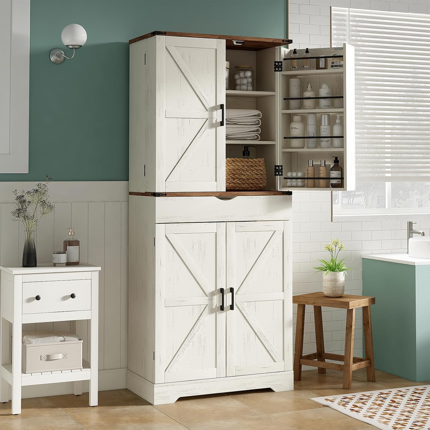 Yanosaku SC001 72'' Tall Kitchen Storage Pantry Cabinet-3