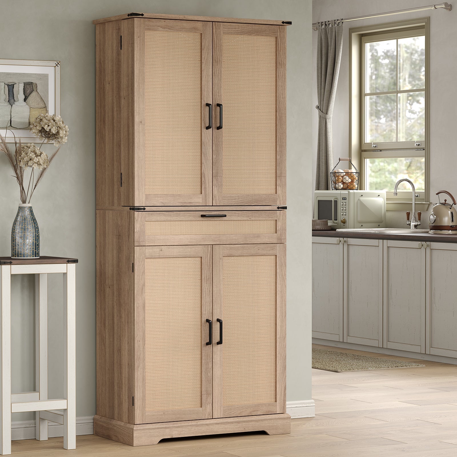 Yanosaku SC001 72'' Tall Kitchen Storage Pantry Cabinet-6