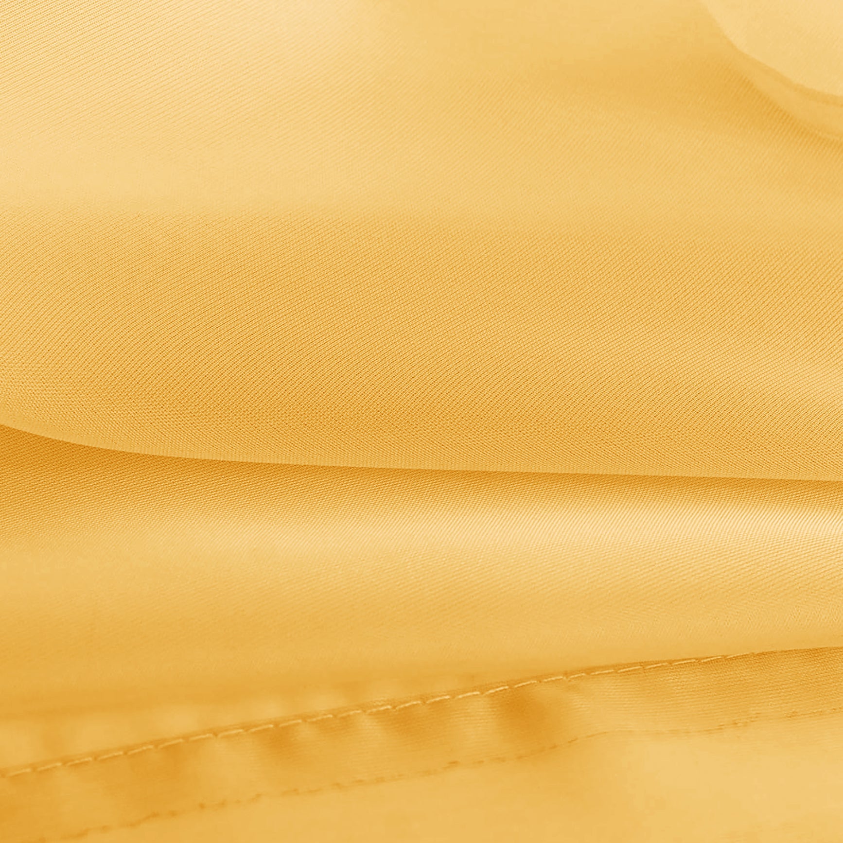 84" Inches Long - Yellow Sheer Window Rod Pocket Curtain Set (2 Panels)