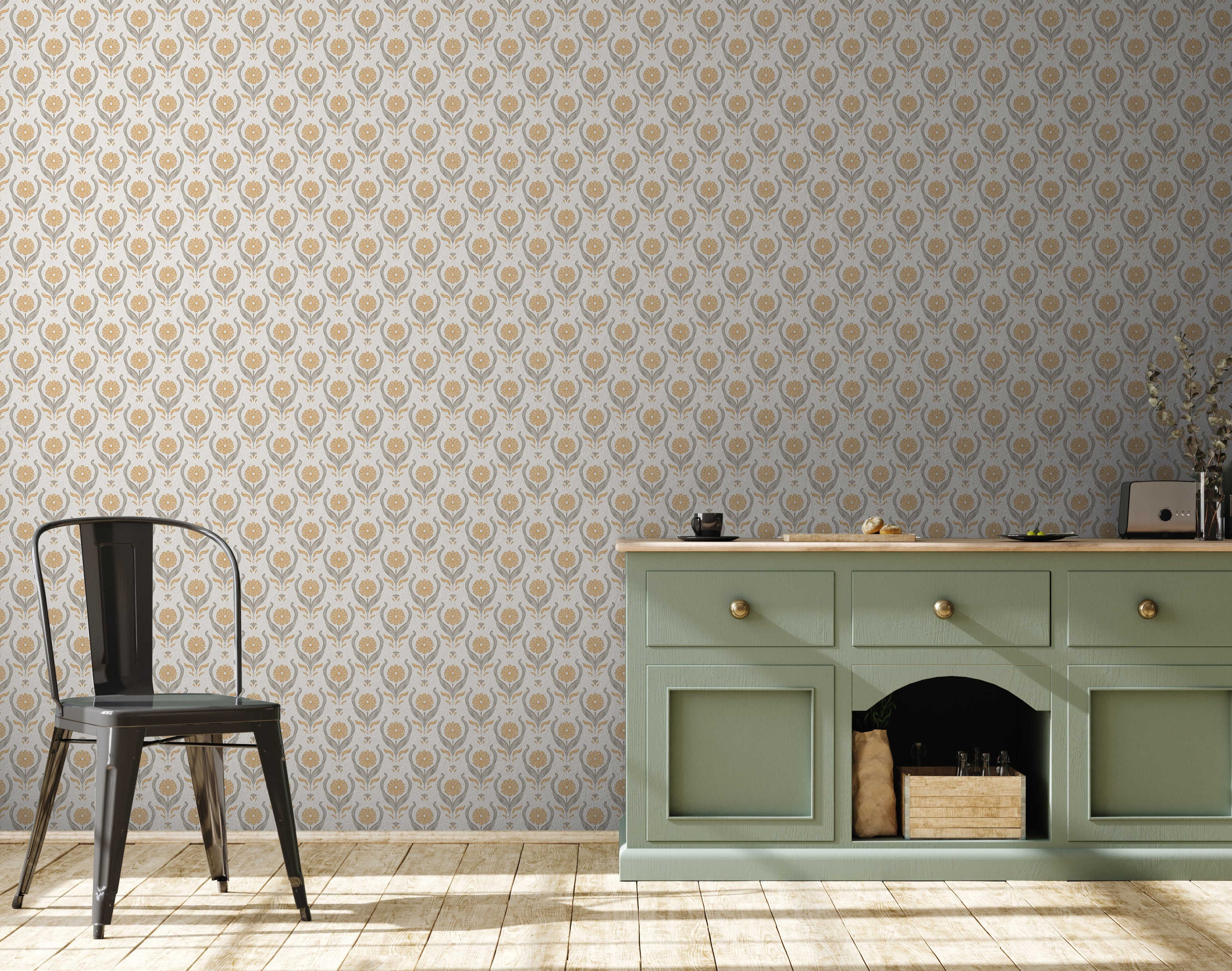 Dahlia Wallpaper by Caroline Rausch Design