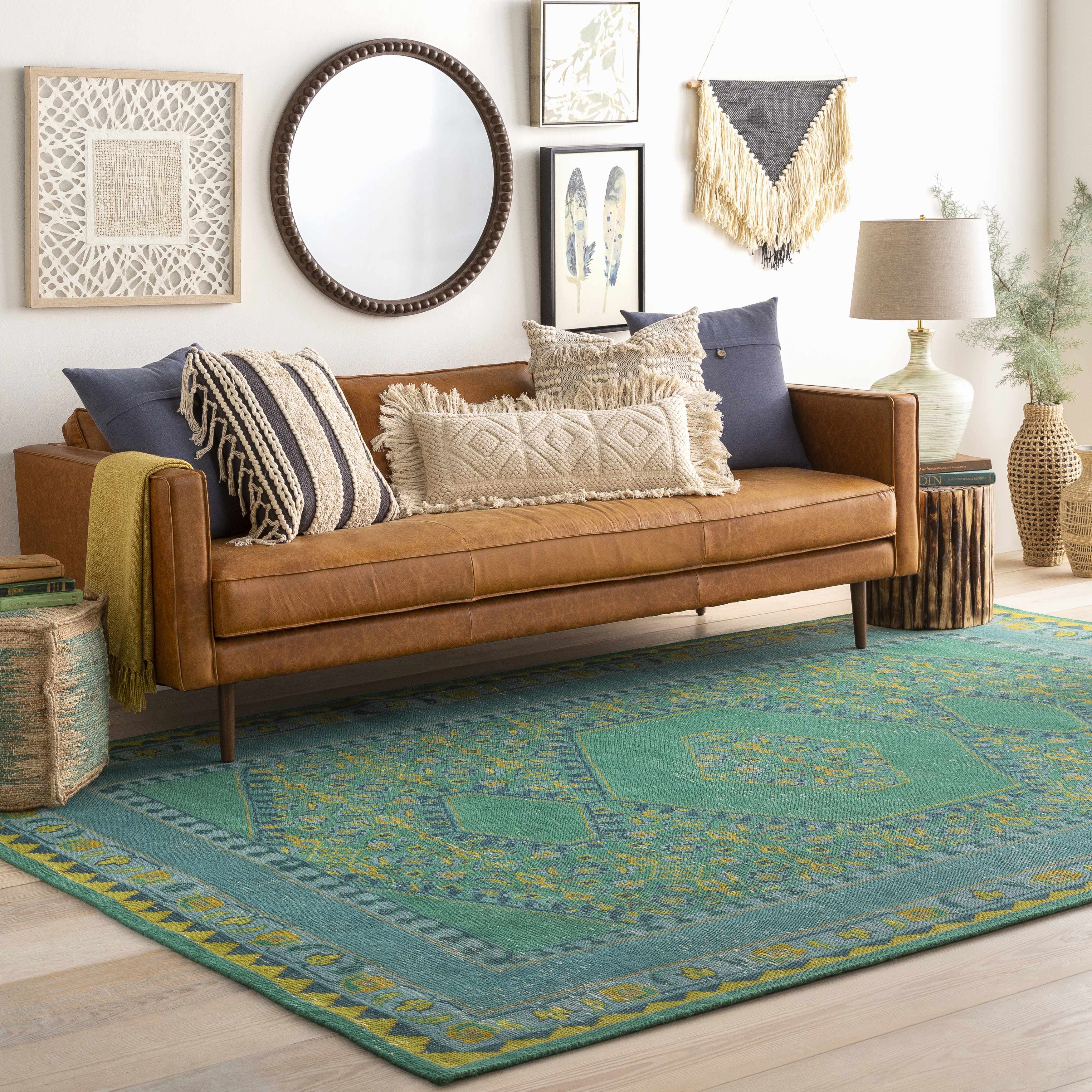 Dingus Jute and Wood Wall Hanging-1