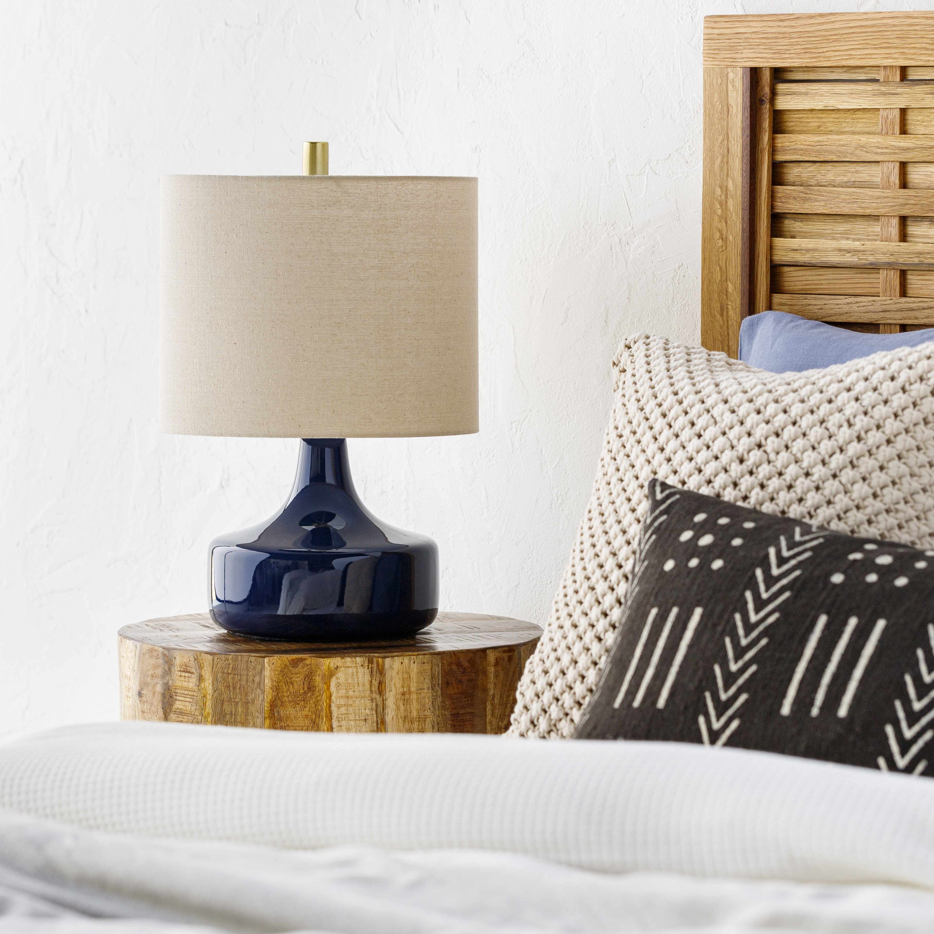 Astrakhan Blue & Wheat Table Lamp-0