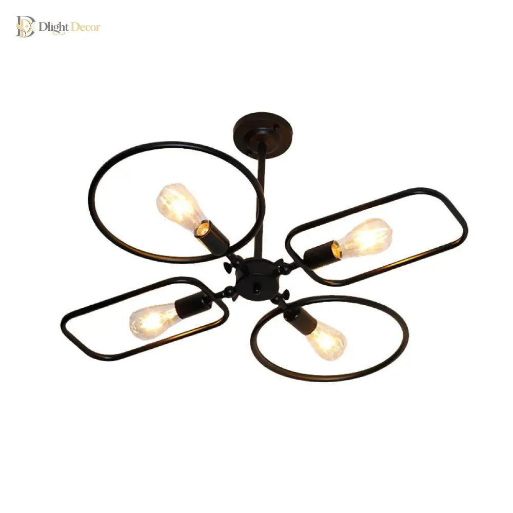 Zoey 4-Light Flush Mount Light | Modern Interior Lighting
