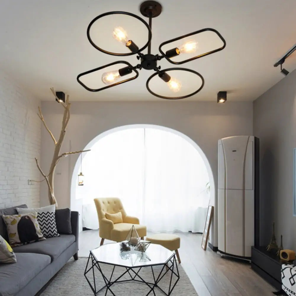 Zoey 4-Light Flush Mount Light | Modern Interior Lighting
