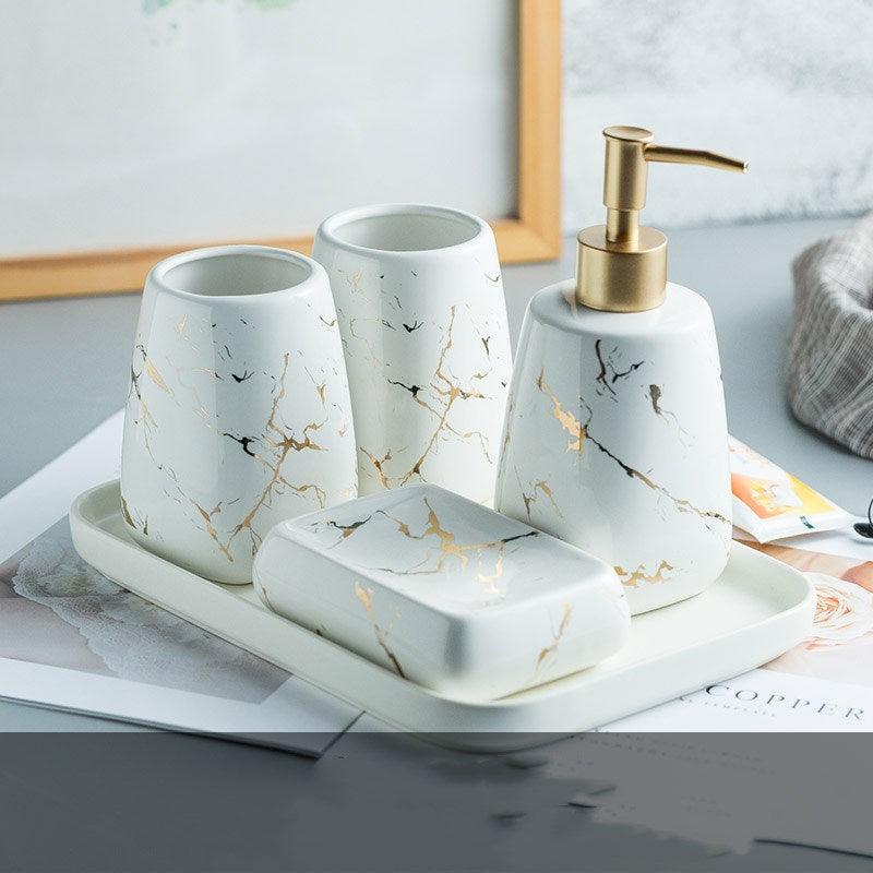 Elegant Bathroom Ceramic Set – Stylish & Durable - PRHOMZ