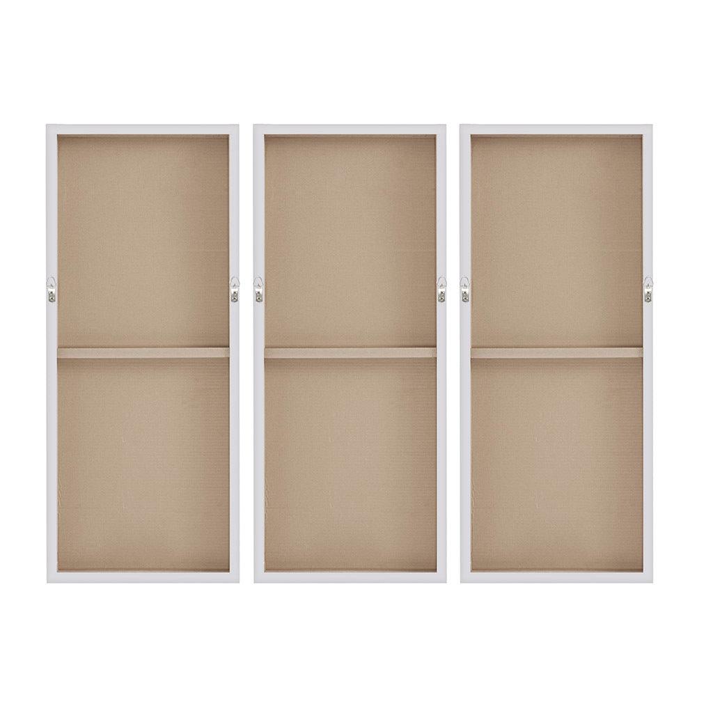 Heavily Embellished 3-piece Canvas Wall Art Set - PRHOMZ