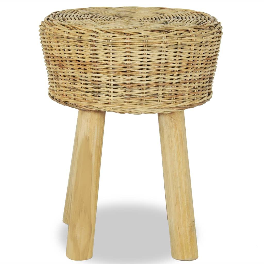 vidaXL Bar Stool Natural Rattan - PRHOMZ