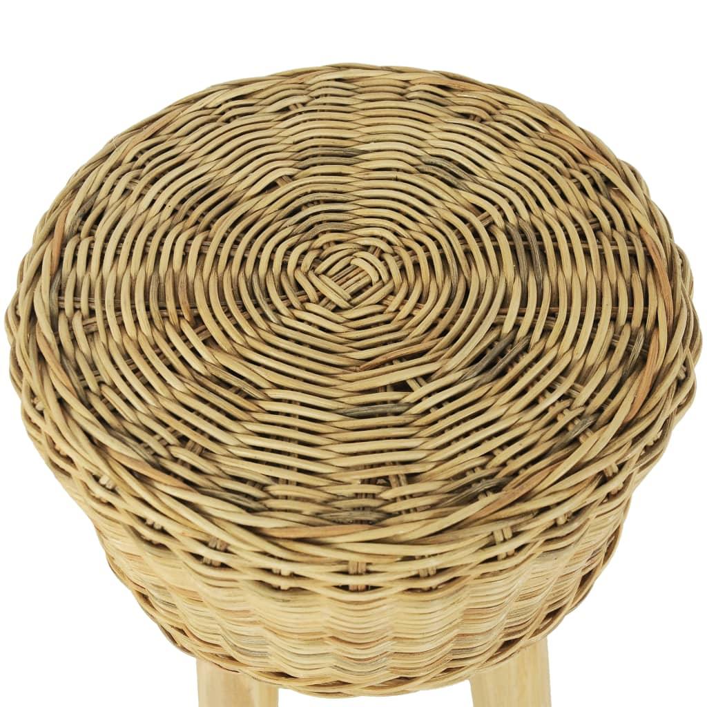 vidaXL Bar Stool Natural Rattan - PRHOMZ