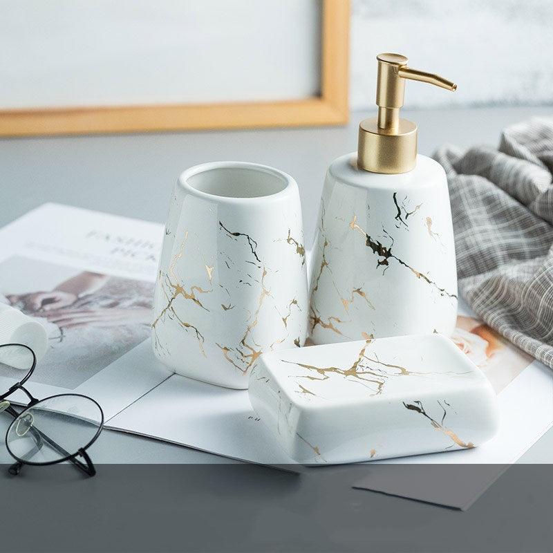 Elegant Bathroom Ceramic Set – Stylish & Durable - PRHOMZ